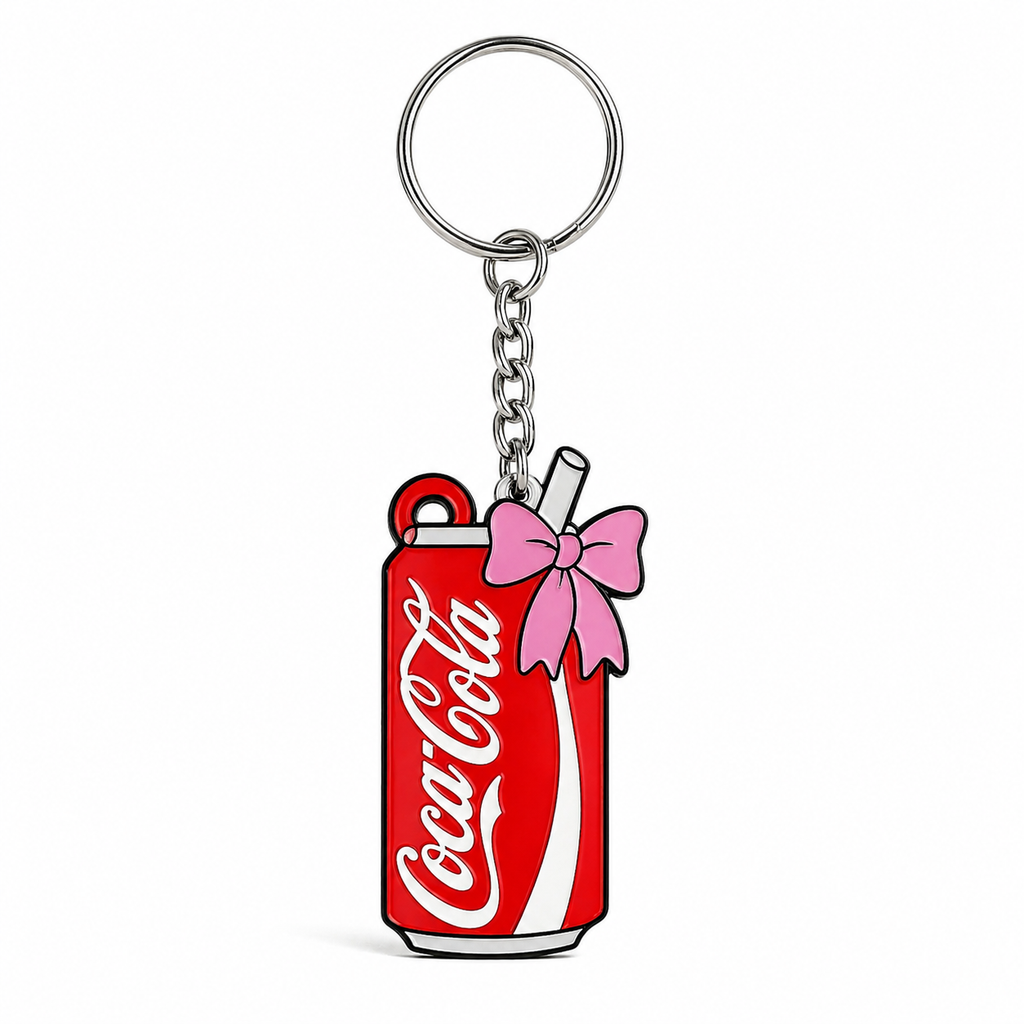 Coca-cola pop tab keychain