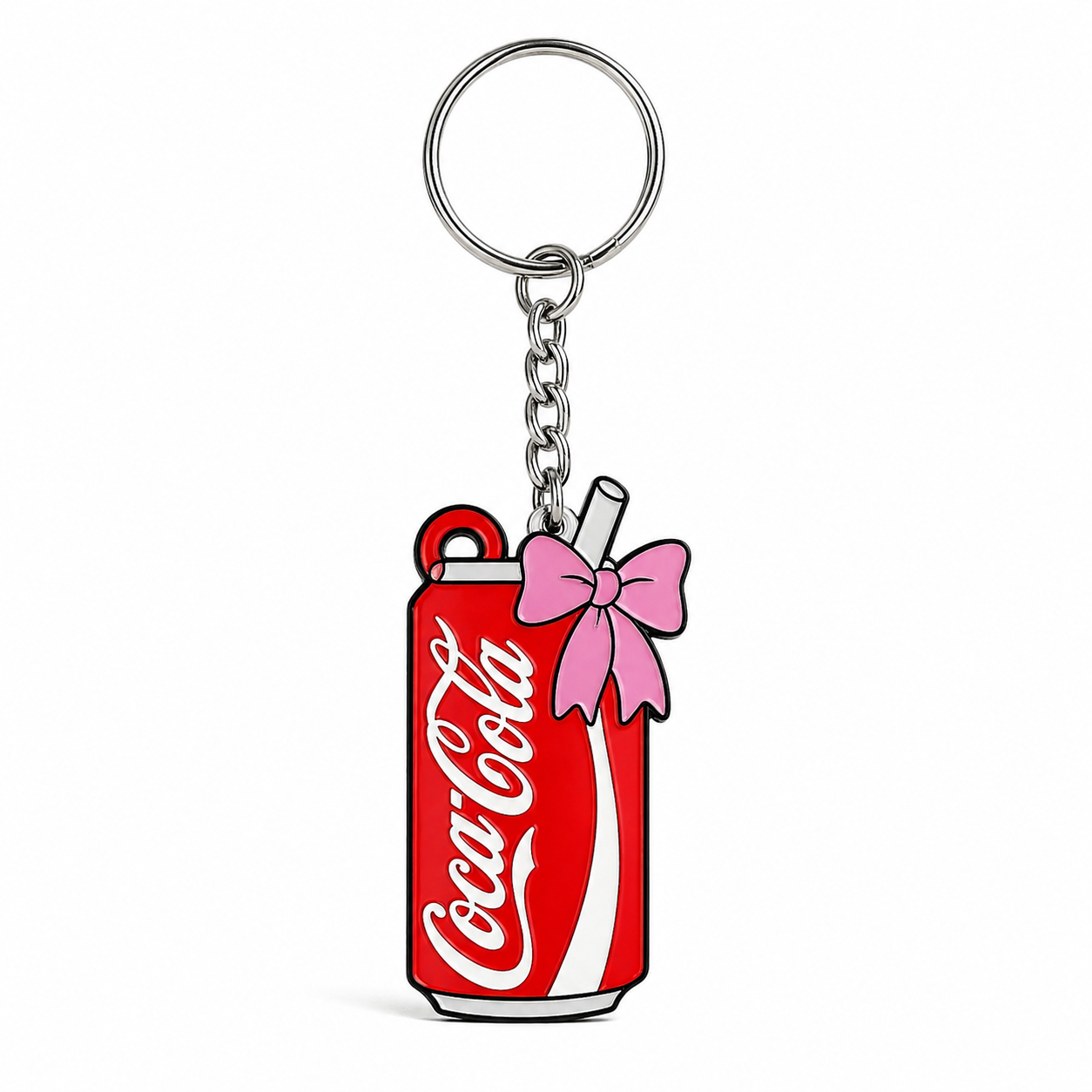 Coca-cola pop tab keychain